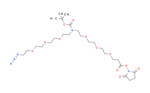 CAS No. 2112731-51-6, N-(Azido-PEG3)-N-Boc-PEG3-NHS ester