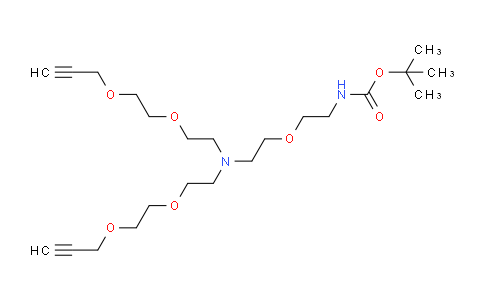 CAS No. 2100306-63-4, N-(Boc-PEG1)-N-bis(PEG2-propargyl)