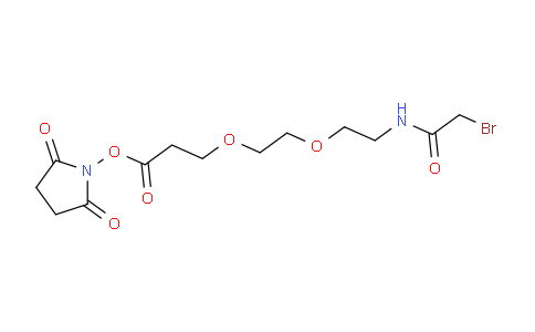 CAS No. 1353011-78-5, Bromoacetamido-PEG2-C2-NHS ester