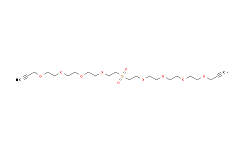 CAS No. 2055024-44-5, Propargyl-peg3-sulfone-peg3-propargyl
