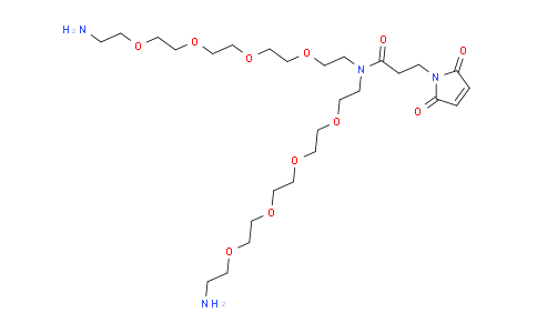 CAS No. 2128735-22-6, N-Mal-N-bis(PEG4-amine)