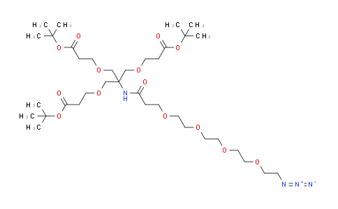 CAS No. 1421933-29-0, Azido-PEG4-Amido-tri-(t-butoxycarbonylethoxymethyl)-methane