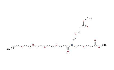 CAS No. 2112732-01-9, N-(Propargyl-PEG4-carbonyl)-N-bis(PEG1-methyl ester)