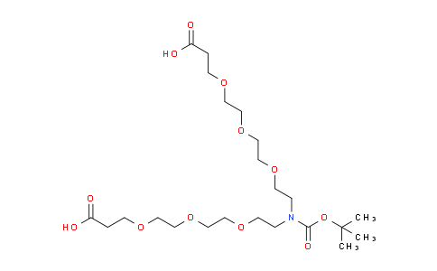 CAS No. 2055023-35-1, N-Boc-N-bis(PEG3-acid)