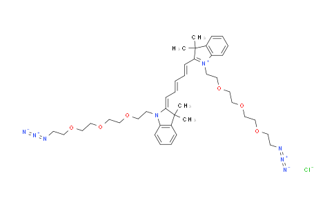 CAS No. 2107273-46-9, NN'-bis-(azide-PEG3)-Cy5