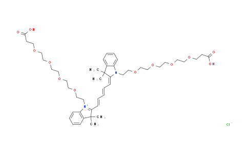CAS No. 2107273-44-7, Bis-(N,N'-carboxyl-PEG4)-Cy5