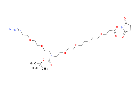 CAS No. 2093153-95-6, N-(Azido-PEG2)-N-Boc-PEG4-NHS ester