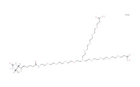 CAS No. 2112731-48-1, N-(Biotin-PEG4)-N-bis(PEG4-acid)