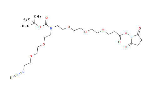 CAS No. 2093153-85-4, N-(Azido-PEG2)-N-Boc-PEG3-NHS ester