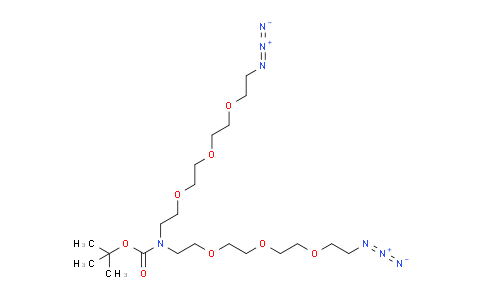 CAS No. 1258939-38-6, N-Boc-N-bis(PEG3-azide)