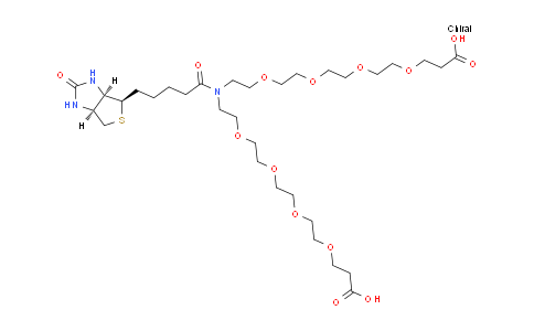 CAS No. 1964503-35-2, N-Biotin-N-bis(PEG4-acid)