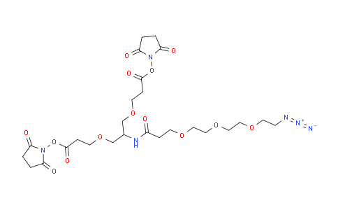 CAS No. 2320560-36-7, 2-(Azido-PEG3-amido)-1,3-bis(NHS ester)