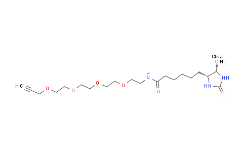 CAS No. 1951424-89-7, Desthiobiotin-PEG4-propargyl