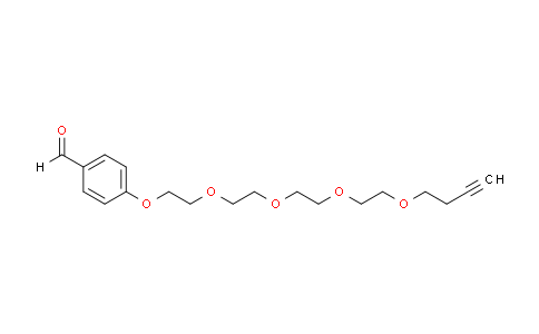 CAS No. 1378928-83-6, Aldehyde-benzyl-PEG5-alkyne