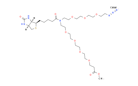 CAS No. 2100306-76-9, N-(Azido-PEG3)-N-Biotin-PEG4-methyl ester