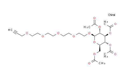 CAS No. 1360446-31-6, Propargyl-PEG4-tetra-Ac-beta-D-glucose