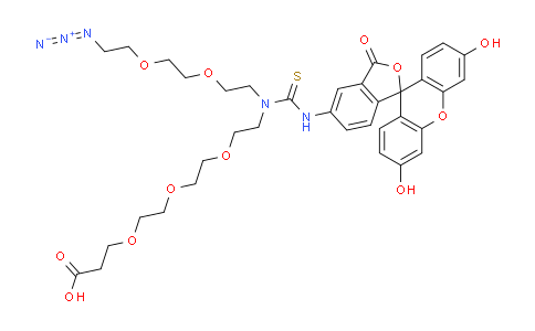 CAS No. 2086689-04-3, N-(Azido-PEG2)-N-Fluorescein-PEG3-acid