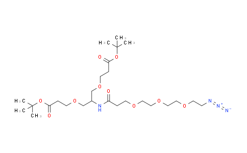 CAS No. 2086689-00-9, N-(Azido-PEG3)-N-bis(PEG1-t-butyl ester)