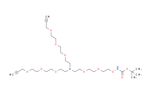 CAS No. 2112737-60-5, N-(t-Boc-Aminooxy-PEG2)-N-bis(PEG3-propargyl)