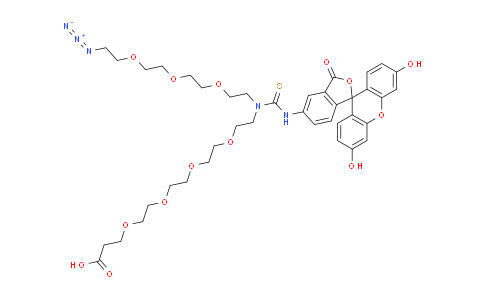 CAS No. 2100306-72-5, N-(Azido-PEG3)-N-Fluorescein-PEG4-acid