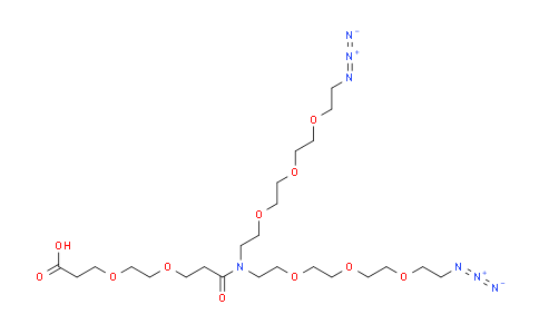 CAS No. 2320560-35-6, N-(Acid-PEG2)-N-bis(PEG3-azide)