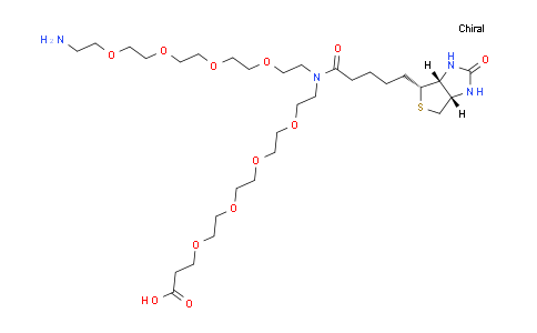 CAS No. 2100306-84-9, N-(Amino-PEG4)-N-Biotin-PEG4-acid