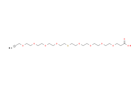 CAS No. 2055041-20-6, Propargyl-PEG4-S-PEG4-acid