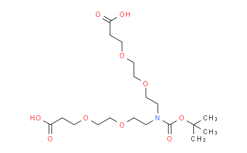 CAS No. 2054339-01-2, N-Boc-N-bis(PEG2-acid)