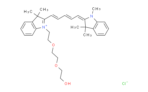 CAS No. 2107273-22-1, N-Methyl-N'-(hydroxy-PEG2)-Cy5