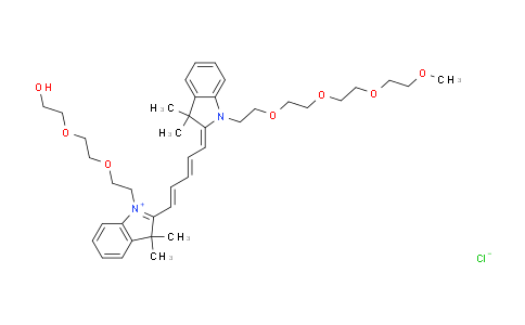 CAS No. 2107273-12-9, N-(m-PEG4)-N'-(hydroxy-PEG2)-Cy5