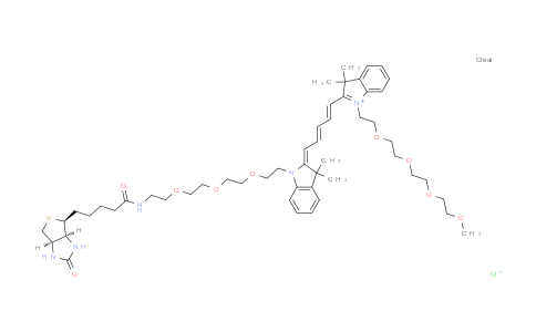 CAS No. 2107273-68-5, N-(m-PEG4)-N'-(biotin-PEG3)-Cy5