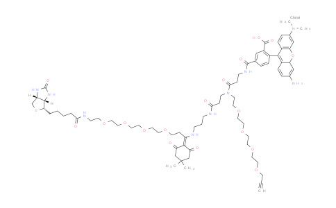 CAS No. 2353409-55-7, Dde Biotin-PEG4-TAMRA-PEG4 Alkyne