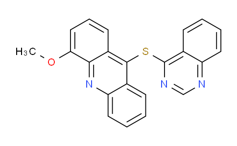 CAS No. 102244-09-7, 4-Methoxy-9-(quinazolin-4-ylthio)acridine