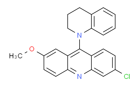 CAS No. 6637-39-4, 6-Chloro-9-(3,4-dihydroquinolin-1(2H)-yl)-2-methoxyacridine