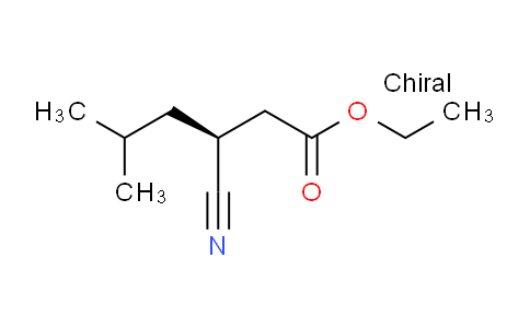 CAS No. 181289-39-4, ethyl (3S)-3-cyano-5-methylhexanoate