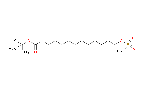 CAS No. 467217-29-4, 11-((tert-butoxycarbonyl)amino)undecyl methanesulfonate