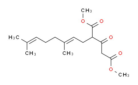 CAS No. 207398-34-3, Pentanedioic acid, 2-[(2E)-3,7-dimethyl-2,6-octadien-1-yl]-3-oxo-, 1,5-dimethyl ester