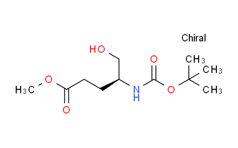 CAS No. 126587-35-7, methyl (4S)-5-hydroxy-4-[(2-methylpropan-2-yl)oxycarbonylamino]pentanoate