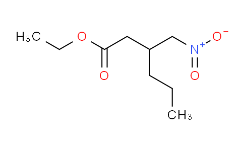 CAS No. 128013-61-6, ethyl 3-(nitromethyl)hexanoate