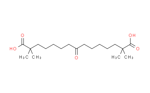 CAS No. 413624-71-2, 2,2,14,14-tetramethyl-8-oxopentadecanedioic acid