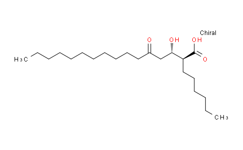CAS No. 296242-42-7, (2S,3S)-2-hexyl-3-hydroxy-5-oxohexadecanoic acid