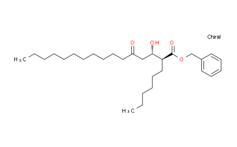 296242-35-8 | Hexadecanoic acid, 2-hexyl-3-hydroxy-5-oxo-, phenylmethyl ester, (2S,3S)-