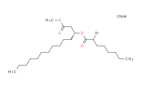 CAS No. 352557-26-7, Tetradecanoic acid, 3-[(2-bromo-1-oxooctyl)oxy]-, methyl ester, (3R)-