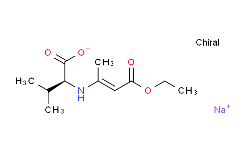 CAS No. 75428-68-1, sodium (E)-(4-ethoxy-4-oxobut-2-en-2-yl)-L-valinate