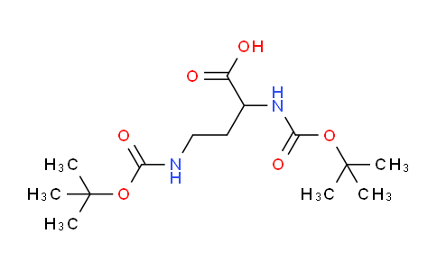 CAS No. 130853-32-6, 2,4-Bis((tert-butoxycarbonyl)amino)butanoic acid