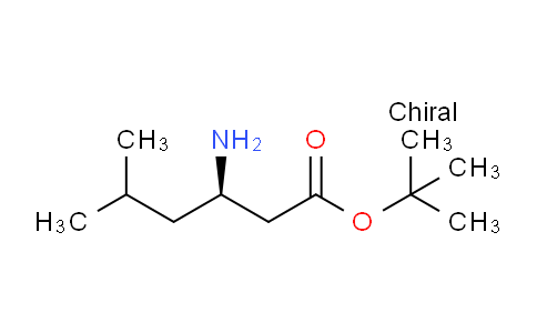 CAS No. 166023-29-6, (R)-tert-Butyl 3-amino-5-methylhexanoate