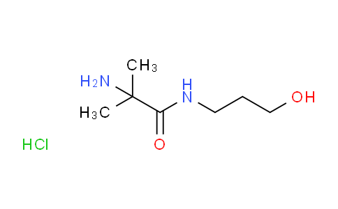 CAS No. 1219957-50-2, 2-Amino-N-(3-hydroxypropyl)-2-methylpropanamide hydrochloride