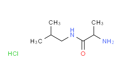 CAS No. 1236262-28-4, 2-Amino-N-isobutylpropanamide hydrochloride
