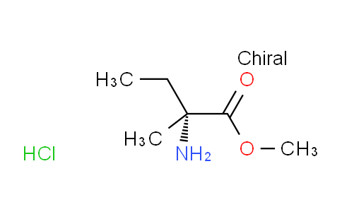 CAS No. 118725-00-1, (R)-Methyl 2-amino-2-methylbutanoate hydrochloride