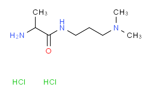 CAS No. 1236255-19-8, 2-Amino-N-(3-(dimethylamino)propyl)propanamide dihydrochloride